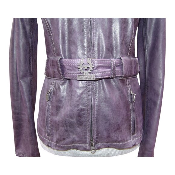 Belstaff Leather Farley Jacket Blouson Racing Size 42 Made in Italy - Picture 7 of 12